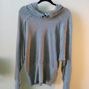 Free People Movement Grey Long Sleeved "Sweatshirt " Top Size M